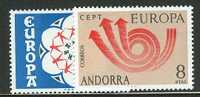 SPANISH  ANDORRA  EUROPA CEPT 1973  MNH - 1973