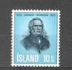 (SA0604) ICELAND, 1970 (Grimur Thomsen). Mi # 445. MNH** Stamp - Ungebraucht