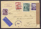 Austria Mit Flugpost Par Avion Label WIEN 1947 Cover To Vojens Denmark Hl. Stephan & 60 G Landschaft Zensur Censor !! - Sonstige & Ohne Zuordnung