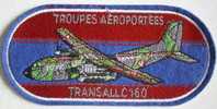 INSIGNE ECUSSON TROUPES AEROPORTEES TRANSALL C 160 AVION AVIATION 7 CM X 15 CM MILITAIRE MILITARIA - Ecussons Tissu