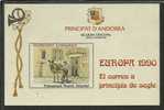 ANDORRA- VEGUERIA EPISCOPAL. HOJITAS RECUERDO  EUROPA 1990  Nº 19 - Vegueria Episcopal