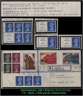 Grossbritannien -  30 P Markenheftchenblatt + ZDR + Brief Aus  Mi. Nr. 33 D I - 33 I II B. - Postzegelboekjes