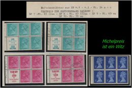 Grossbritannien -  50 P Markenheftchenblätter + ZDR + Brief Aus Mi. Nr. 34 A - C. -RR- - Postzegelboekjes