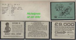 Grossbritannien -  August1971, 50 P Markenheftchen Mi. Nr. 34 C. - Booklets