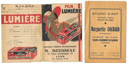 Pubicité    Film  Lumière  Anciennes   Pochettes  Photos  à Développer - Zubehör & Material
