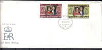 VER978 - GILBERT & ELLICE 20/11/72 Royal Silver Wedding Su FDC - Gilbert- En Ellice-eilanden (...-1979)