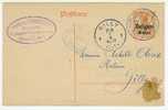 CENSURE Charleroi Vers Gilly  7.X.1917 Belgien 8 Cent/8 Pf. Postkarte - Duits Leger