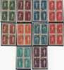 Chine China PRC Mi. 146-175 Sport, Radio-Gymnastik In Blocks Of 4 +mint Singles+ 1952 - Gebruikt