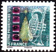 France Autoadhésif ** N°  505 - Voeux 2011 - Musique, Trompette Et Arbre, Sapin - Nuovi