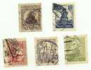 1925 - Polonia 313/15 + 318 + 320 Ordinaria C368    ----- - Used Stamps