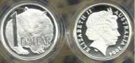 AUSTRALIA  $1 PATTERN WOMBAT  FROM MASTERPIECES IN SILVER 2004 PROOF QEII  READ DESCRIPTION CAREFULLY!! - Andere & Zonder Classificatie