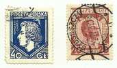 1927 - Polonia 331/32 Personaggi C371    ------ - Gebraucht