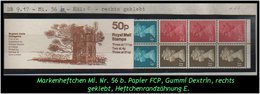 Grossbritannien - August 1981, 50 P Markenheftchen Mi. Nr. 55 B, Rechts Geklebt. - Carnets