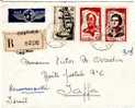 République Française / France, Charmes -Israel, Jaffa, "French Actors+", Registered / Reco.  Cover 1961 - Lettres & Documents