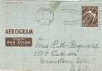 Aerograma LILLEHAMMER (Noruega) 1949 - Storia Postale