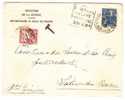 FRANCE 1929? LETTRE DE ST GERMAIN EN LAYE A SALIES TAXEE -  (#165) - Storia Postale