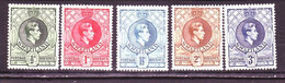 Swaziland 1938 / 54 MiNr. 27 - 32 König Georg VI 5v  MLH*  8,20 € - Swaziland (...-1967)