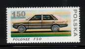 POLAND 1978 POLISH MOTORISATION POLONEZ ( FIAT ) NHM Cars Transport Italy - Unused Stamps