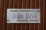 TITRE DE TRANSPORT > 2 TICKETS BILLETS  D' AUTOBUS BUS CAR > LONDON LONDRES  UNITED KINGDOM GREAT BRITAIN  Poinçonné - Europe