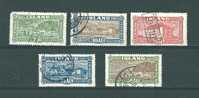 Islande:  115/ 119 Oblit. (le 115 à 1 Dent Courte) - Used Stamps