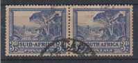 South Africa Used Pair, 3d Blue 1933 - Other & Unclassified