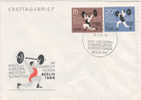 Germany (DDR) - 1966 - FDC Spec. Cancell. - Berlin, Intl. And European Weight Lifting Champ. - 22-9-66 - Gewichtheben