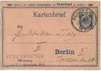 Kartenbrief  "Packet Fahrt, Berlin"        1915 - Postes Privées & Locales