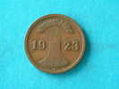 1923 D - 2 RENTENPFENNIG / KM 31 ( For Grade, Please See Photo ) ! - 2 Rentenpfennig & 2 Reichspfennig