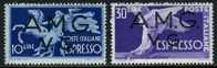 Italy 1LNE1-2 A.M.G. V.G. Mint/Used Express Mail Set From 1946 - Ongebruikt