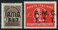 Trieste Zone A EY1-2 Mint Hinged Singles From 1947 - Posta Espresso