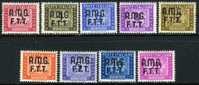 Trieste Zone A J7-15 Mint Hinged Set From 1949 - Strafport