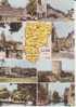 GUISE,Aisne,Carte Géographique,Editeur Combier,Place D´Armes,La Familistère,Rue De La Citadelle,cpsm Dentelée - Guise