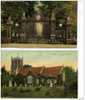 SANDRINGHAM  -  2 CARDS : NORWICH GATES -  CHURCH -  2  BELLES  CARTES  - VALENTINE´S SERIES - Sonstige & Ohne Zuordnung
