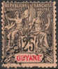 French Guyana #42 Used 25c From 1892 - Gebruikt