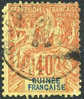 French Guinea #13 Used 40c From 1892 - Gebruikt