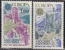 Europa  1977 - Andorra Francese  Nuovi  2 Val Ificato	 261/262 - 1977