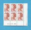 ( 29 ) - LIBERTE 0.10 C. - (  TPG + Coin Date  ) - Bloc 6 - Voir Scan - - Unused Stamps