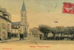 CPA (93)    BOBIGNY  /  Place De L' Eglise  -  (toilée Couleur 1910 ) - Bobigny