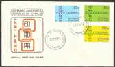 Cyprus 1971 Mi# 359-361 FDC - Europa - Covers & Documents