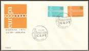 Turkey 1971 Mi# 2210-2211 FDC - Europa - FDC