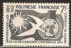 French Polynesia 1958 Mi# 14 ** MNH - Human Rights Issue - Unused Stamps