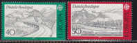 Europa  1977 -Germania Nuovi  2 Val  Unificato	 781/782 - 1977