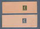 LOT De 2 BANDES POUR JOURNAUX Type SEMEUSE : 2 C. Vert Et 10 C. Bleu - Parfait état - - Newspaper Bands