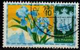 PIA - SAN  MARINO  - 1953 - Flora : Iris -  (SAS  405) - Oblitérés