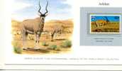 Addax Nasomaculatus. Mendes-Antilope. Screwhorn Antelope. Antilope A Nez  Tacheté. Republique Du Tchad. MNH** WWF. - Wild