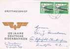 Carta 125 Jahre Deutsche Eisenbahnen. Magdeburg 1961 - Lettres & Documents