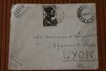 BRAZAVILLE CONGO  >A.E.F.  AFRIQUE EQUATORIALE  FRANCAISE  EX COLONIE 1952 LETTRE  >MARCOPHILIE P/ HORLOGERIE LYON - Storia Postale