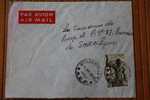 BRAZAVILLE CONGO  >A.E.F.  AFRIQUE EQUATORIALE  FRANCAISE  EX COLONIE 1950 LETTRE  >MARCOPHILIE P/ HORLOGERIE LYON - Lettres & Documents