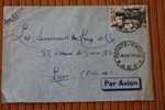 POINTE NOIRE   A.E.F. AFRIQUE EQUATORIALE  FRANCAISE  EX COLONIE 1950 LETTRE   >MARCOPHILIE P/ HORLOGERIE LYON - Cartas & Documentos