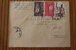 N'JOLE > LIBREVILLE   A.E.F. AFRIQUE EQUATORIALE  FRANCAISE  EX COLONIE 1950 LETTRE  >MARCOPHILIE P/ HORLOGERIE LYON - Briefe U. Dokumente